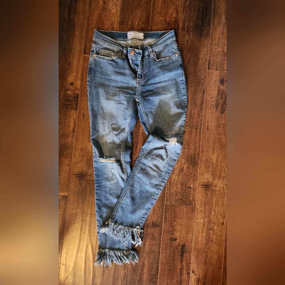 BOGO Free People frayed hem jeans, 25
